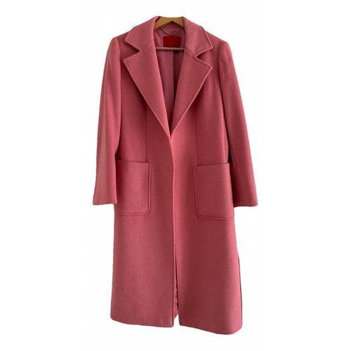 Pre-owned Max & Co Wool Coat In Pink
