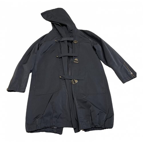 Pre-owned Max Mara Parka In Navy