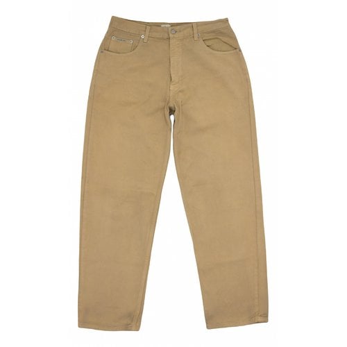 Pre-owned Calvin Klein Trousers In Brown