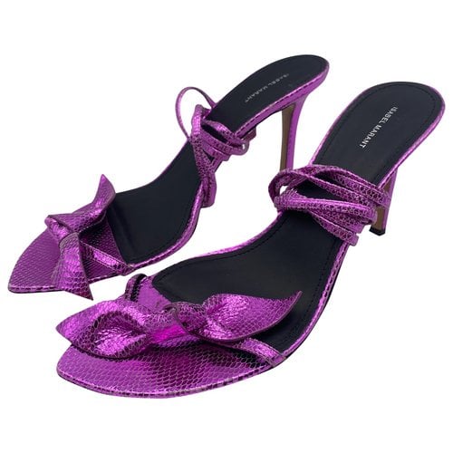 Pre-owned Isabel Marant Leather Sandal In Purple
