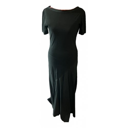 Pre-owned Issey Miyake Maxi Dress In Black