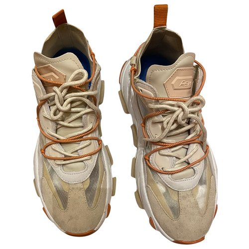Pre-owned Ash Leather Trainers In Beige