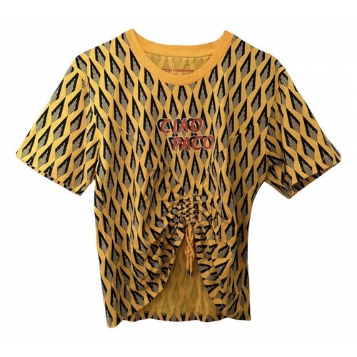 Pre-owned Paco Rabanne T-shirt In Yellow