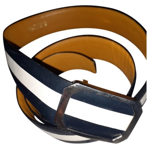 Pre-owned A. Testoni' Leather Belt In Black