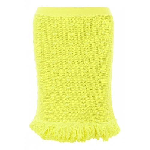 Pre-owned Bottega Veneta Skirt In Yellow