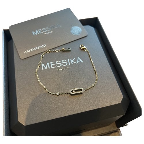 Pre-owned Messika Move Classique Yellow Gold Bracelet