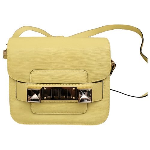 Pre-owned Proenza Schouler Ps11 Leather Handbag In Yellow