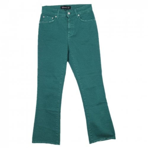 Pre-owned Department 5 Straight Jeans In Green