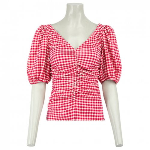 Pre-owned Ganni Top In Red