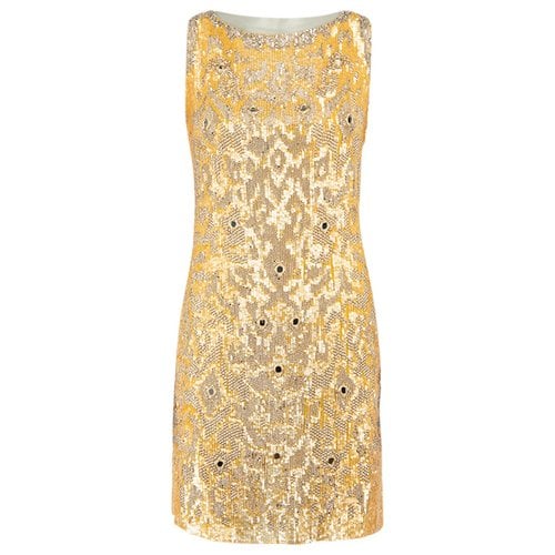 Pre-owned Roberto Cavalli Dress In Yellow