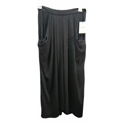 Pre-owned Isabel Marant Wool Mid-length Skirt In Anthracite
