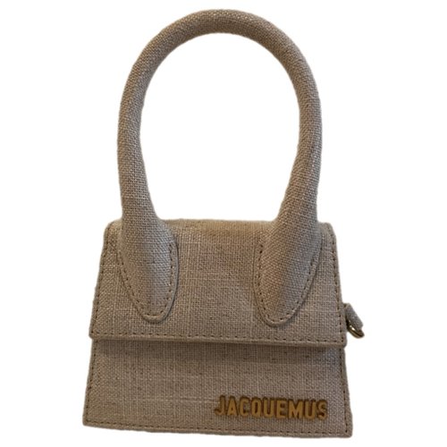 Pre-owned Jacquemus Chiquito Linen Handbag In Beige
