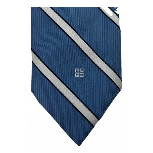 Pre-owned Givenchy Tie In Blue
