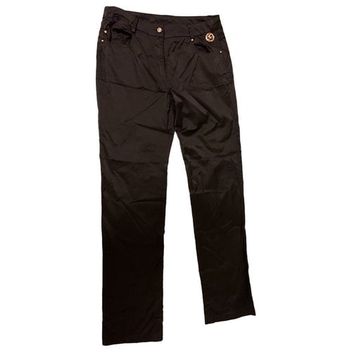 Pre-owned Gattinoni Straight Jeans In Black