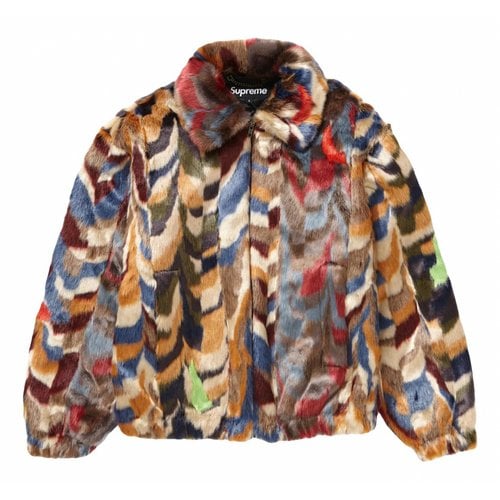 Pre-owned Supreme Faux Fur Jacket In Multicolour