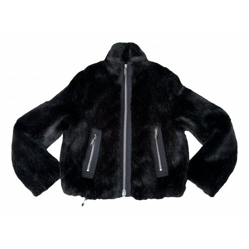 Pre-owned Dsquared2 Faux Fur Jacket In Black