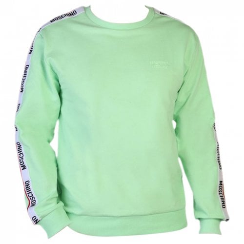 Pre-owned Moschino Sweatshirt In Green