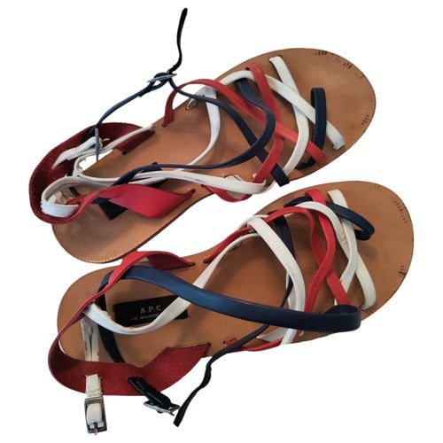 Pre-owned Apc Leather Sandal In Multicolour
