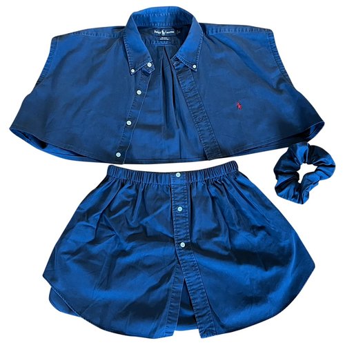Pre-owned Ralph Lauren Mini Dress In Blue