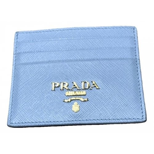 Pre-owned Prada Leather Card Wallet In Other