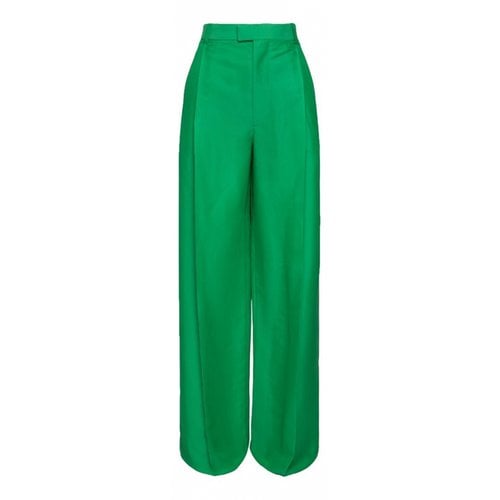 Pre-owned Bottega Veneta Straight Pants In Green