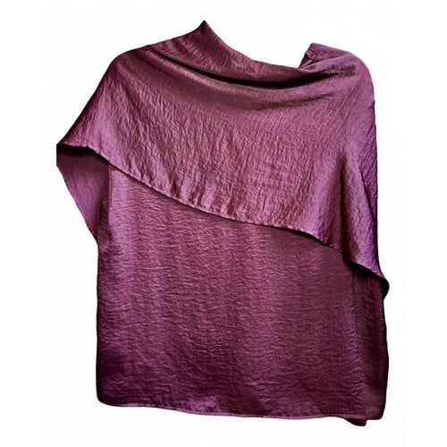 Pre-owned Lanvin Blouse In Burgundy