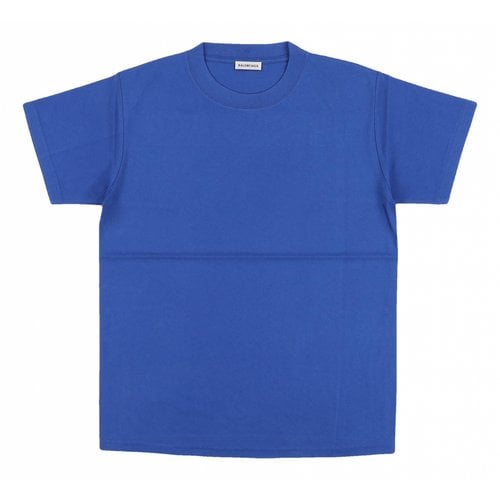 Pre-owned Balenciaga T-shirt In Blue