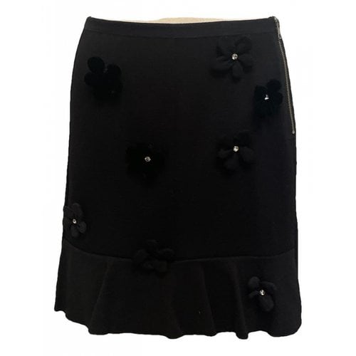 Pre-owned Sonia By Sonia Rykiel Wool Mid-length Skirt In Black