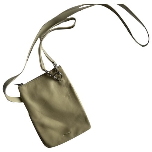 Pre-owned Jil Sander Leather Mini Bag In Beige