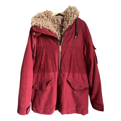 Pre-owned Dolce & Gabbana Shearling Vest In Red