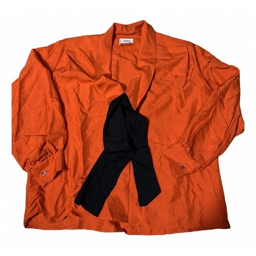 Pre-owned Saint Laurent Silk Blouse In Orange