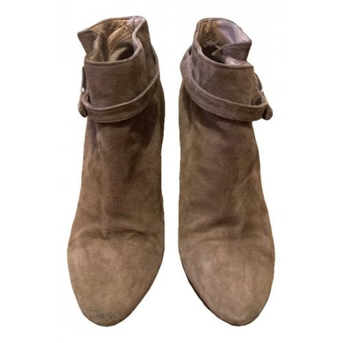 Pre-owned Mauro Grifoni Boots In Beige
