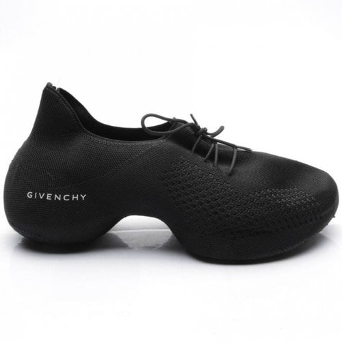 Pre-owned Givenchy Cloth High Trainers In Black