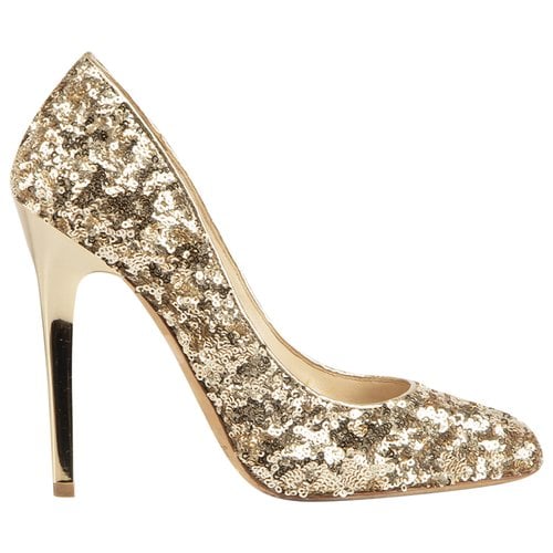 Pre-owned Jimmy Choo Leather Heels In Gold