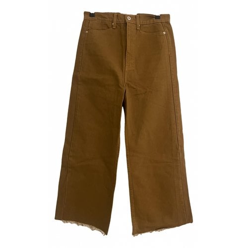 Pre-owned Proenza Schouler Trousers In Camel