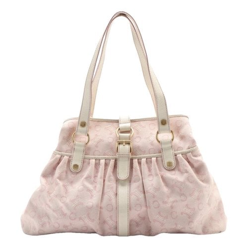 Pre-owned Celine C Bag Cloth Handbag In Pink