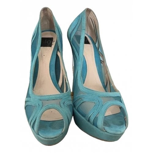 Pre-owned Islo Heels In Turquoise