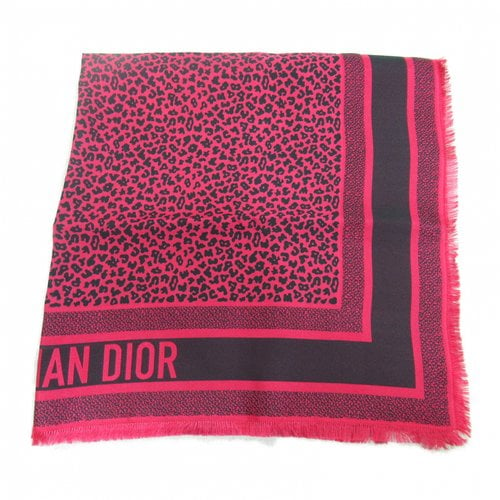 Pre-owned Dior Silk Stole In Pink