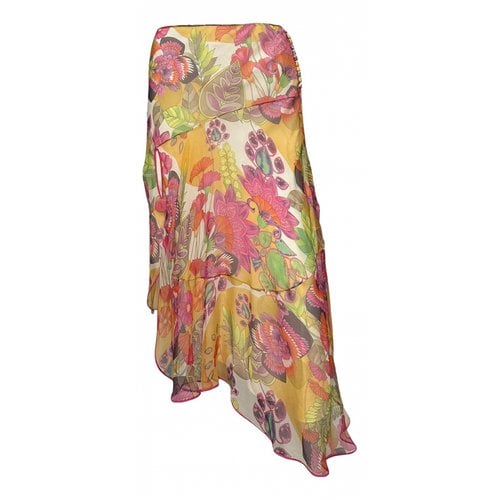 Pre-owned Dior Silk Mid-length Skirt In Multicolour