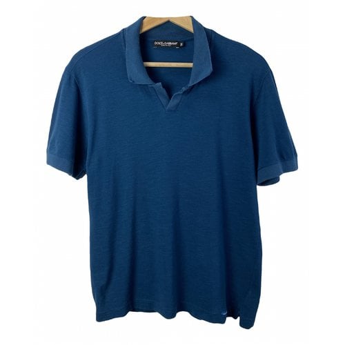 Pre-owned Dolce & Gabbana Polo Shirt In Blue