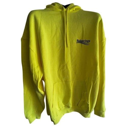 Pre-owned Balenciaga Sweatshirt In Yellow