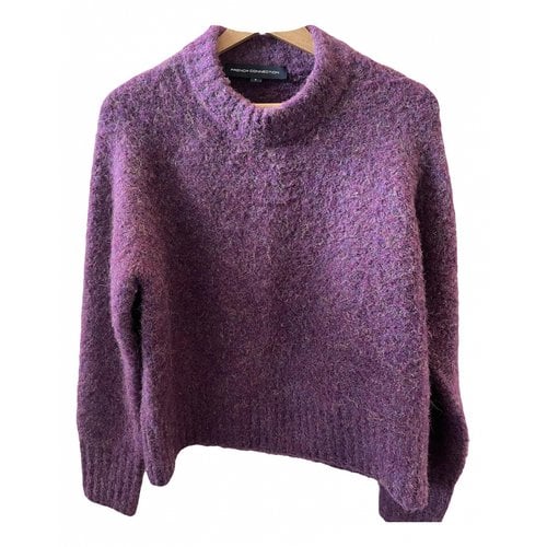 Pre-owned French Connection Wool Sweatshirt In Purple
