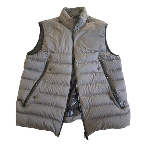 Pre-owned Moncler Sleeveless Jacket In Grey