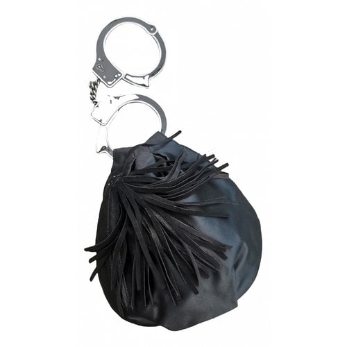 Pre-owned Moschino Cloth Handbag In Black