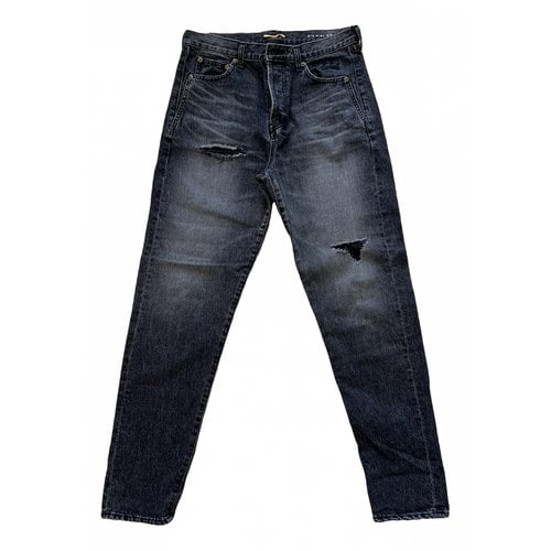 Pre-owned Saint Laurent Straight Jeans In Grey