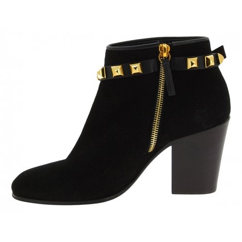 Pre-owned Giuseppe Zanotti Cowboy Boots In Black