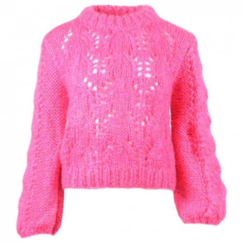 Pre-owned Ganni Wool Jumper In Pink