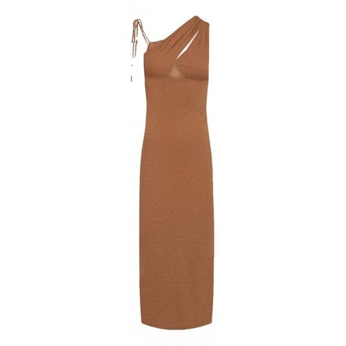Pre-owned Nanushka Mid-length Dress In Brown