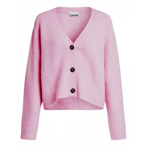 Pre-owned Ganni Spring Summer 2019 Cardigan In Pink