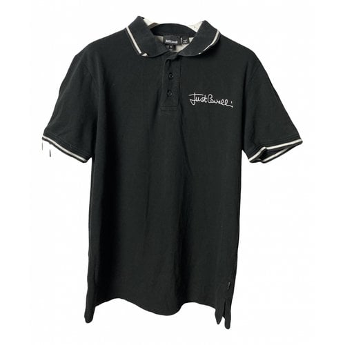 Pre-owned Just Cavalli Polo Shirt In Black